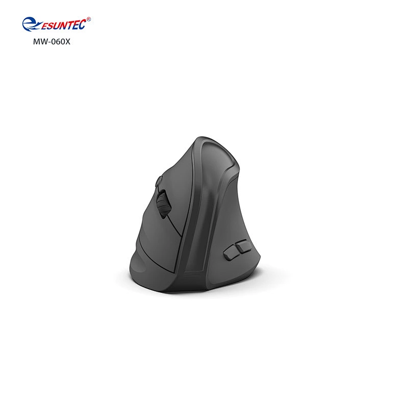 MW-060X-Black Dual Mode 2.4G & BT Wireless Ergo Vertical Ergonomic Mouse 6D Computer Mice Great Design